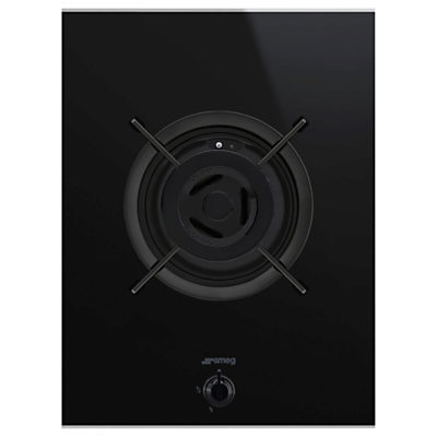 Smeg PV631CNX Dolce Stil Novo Gas Hob, Black/Stainless Steel